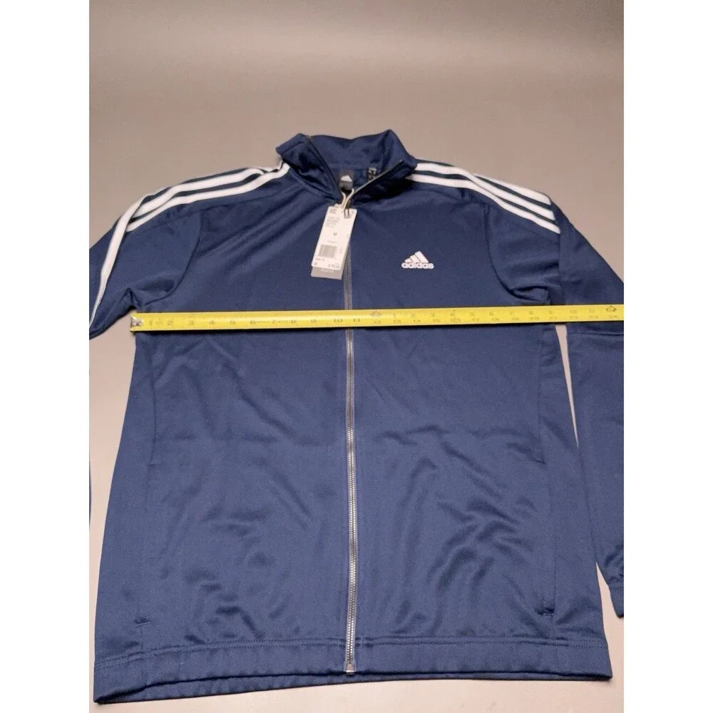 NEW Adidas Tiro TS Training Navy Blue Soccer Track Jacket Full Zip LS Men's M